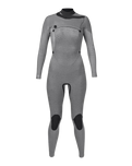 Womens Comp 3/2mm Chest Zip Wetsuit in Black