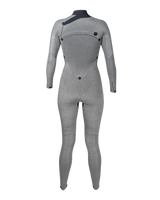 Womens Comp 3/2mm Chest Zip Wetsuit in Black