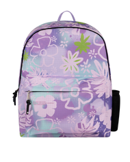 The Hype Floral Doodle Iconic Backpack in Purple