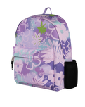 The Hype Floral Doodle Iconic Backpack in Purple