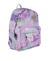 The Hype Floral Doodle Iconic Backpack in Purple