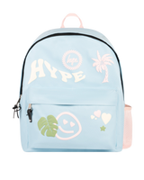 The Hype Palm Icon Iconic Backpack in Baby Blue & Pink