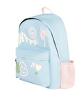 The Hype Palm Icon Iconic Backpack in Baby Blue & Pink