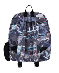 The Hype Mechanic Sharks Iconic Backpack in Grey
