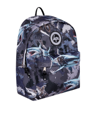 The Hype Mechanic Sharks Iconic Backpack in Grey