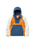 Alexander 1/4 Zip Fleece Jacket in Sunrise Orange