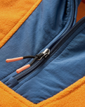 Alexander 1/4 Zip Fleece Jacket in Sunrise Orange
