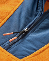 Alexander 1/4 Zip Fleece Jacket in Sunrise Orange