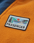 Alexander 1/4 Zip Fleece Jacket in Sunrise Orange