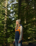 Alexander 1/4 Zip Fleece Jacket in Sunrise Orange