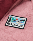 The Passenger Womens Alexander 1/4 Zip Fleece Jacket in Pink Haze