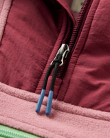 The Passenger Womens Alexander 1/4 Zip Fleece Jacket in Pink Haze