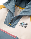 The Passenger Womens Alexander 3.0 Hooded Polartec Fleece Jacket in Stormy Blue & White Sand