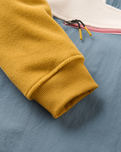 The Passenger Womens Alexander 3.0 Hooded Polartec Fleece Jacket in Stormy Blue & White Sand