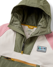 The Passenger Womens Alexander 3.0 Hooded Polartec Fleece Jacket in Dusty Olive & White Sand