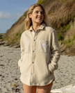 The Passenger Womens Rappel Fleece Jacket in Oatmeal