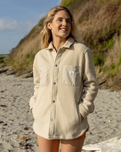 The Passenger Womens Rappel Fleece Jacket in Oatmeal