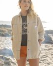 The Passenger Womens Rappel Fleece Jacket in Oatmeal