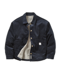 The Passenger Womens Flint Corduroy Overshirt 2.0 in Deep Navy