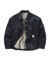 The Passenger Womens Flint Corduroy Overshirt 2.0 in Deep Navy