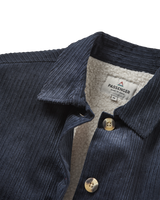 The Passenger Womens Flint Corduroy Overshirt 2.0 in Deep Navy