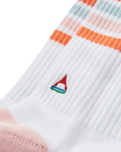 The Passenger Womens Organic Crew Socks in White