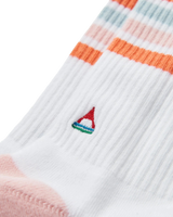 The Passenger Womens Organic Crew Socks in White