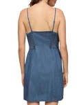 Angel Eyes Denim Mini Dress in Medium Indigo