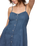 Angel Eyes Denim Mini Dress in Medium Indigo