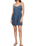 Angel Eyes Denim Mini Dress in Medium Indigo