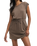 Kalani Mini Dress in Perfectly Taupe