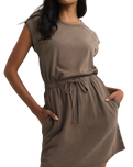 Kalani Mini Dress in Perfectly Taupe