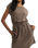 Kalani Mini Dress in Perfectly Taupe