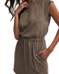 Kalani Mini Dress in Perfectly Taupe