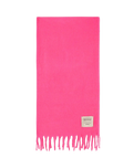 The American Vintage Womens Zinaco Scarf in Fluo Pink Logo