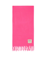 The American Vintage Womens Zinaco Scarf in Fluo Pink Logo