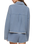 The Z Supply Womens All Day Knit Denim Crop Whipstitch Jacket in Santorini Indigo