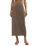 Gail Midi Skirt in Perfectly Taupe