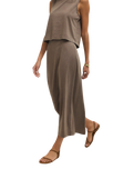Gail Midi Skirt in Perfectly Taupe
