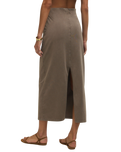 Gail Midi Skirt in Perfectly Taupe
