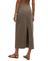 Gail Midi Skirt in Perfectly Taupe