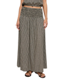 The Z Supply Womens Brooke Gingham Maxi Skirt in Black