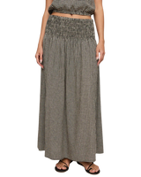 The Z Supply Womens Brooke Gingham Maxi Skirt in Black