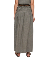 The Z Supply Womens Brooke Gingham Maxi Skirt in Black