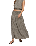 The Z Supply Womens Brooke Gingham Maxi Skirt in Black