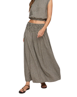 The Z Supply Womens Brooke Gingham Maxi Skirt in Black