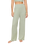 The Z Supply Womens Dawn Smocked Silky Rib Trousers in Aqua Cloud