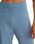 Dawn Smocked Silky Rib Trousers in Oceanic Blue