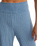 Dawn Smocked Silky Rib Trousers in Oceanic Blue