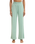 Dawn Smocked Soft Knit Trousers in Crystal Green